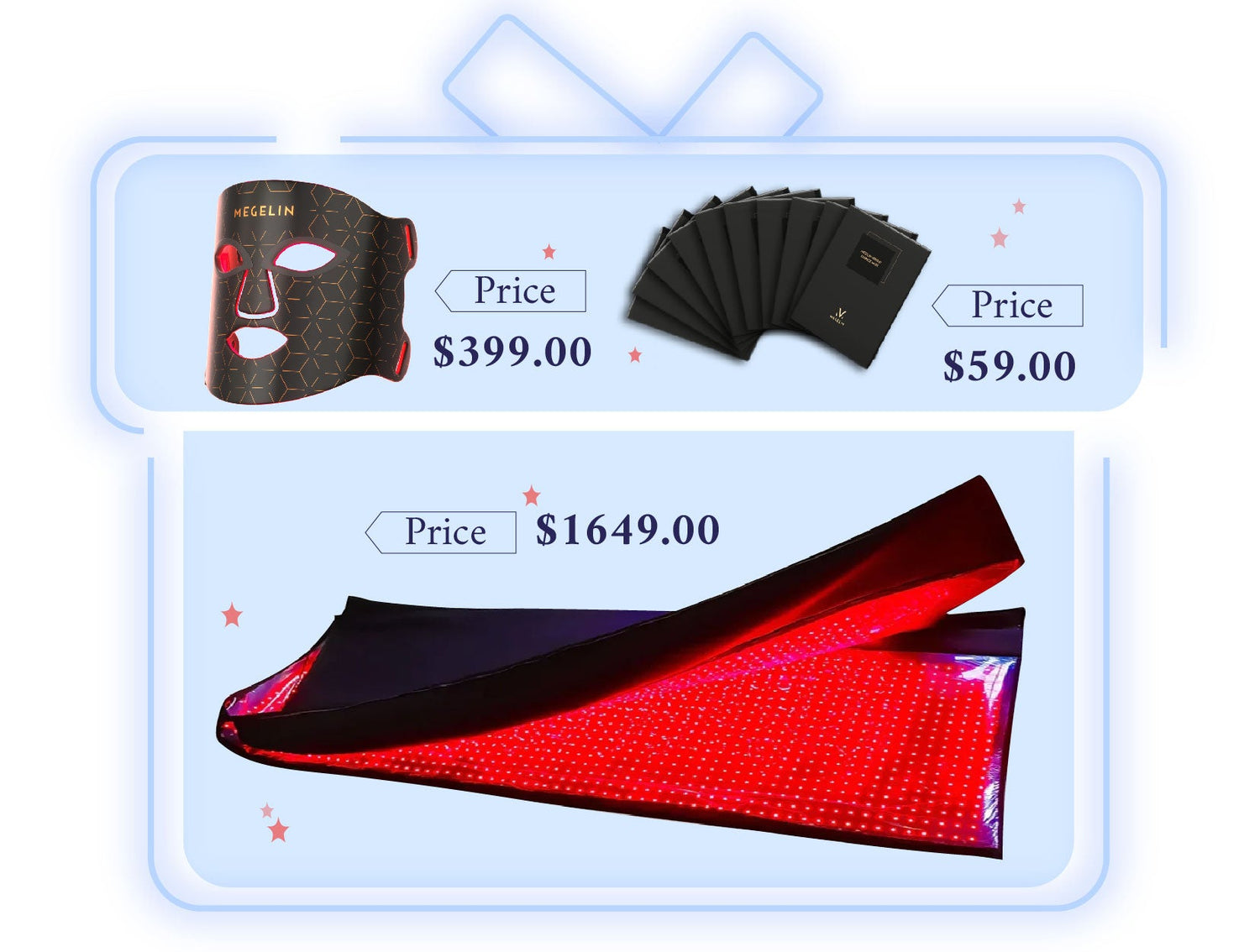 Megelin Red Infrared Light Therapy Bag