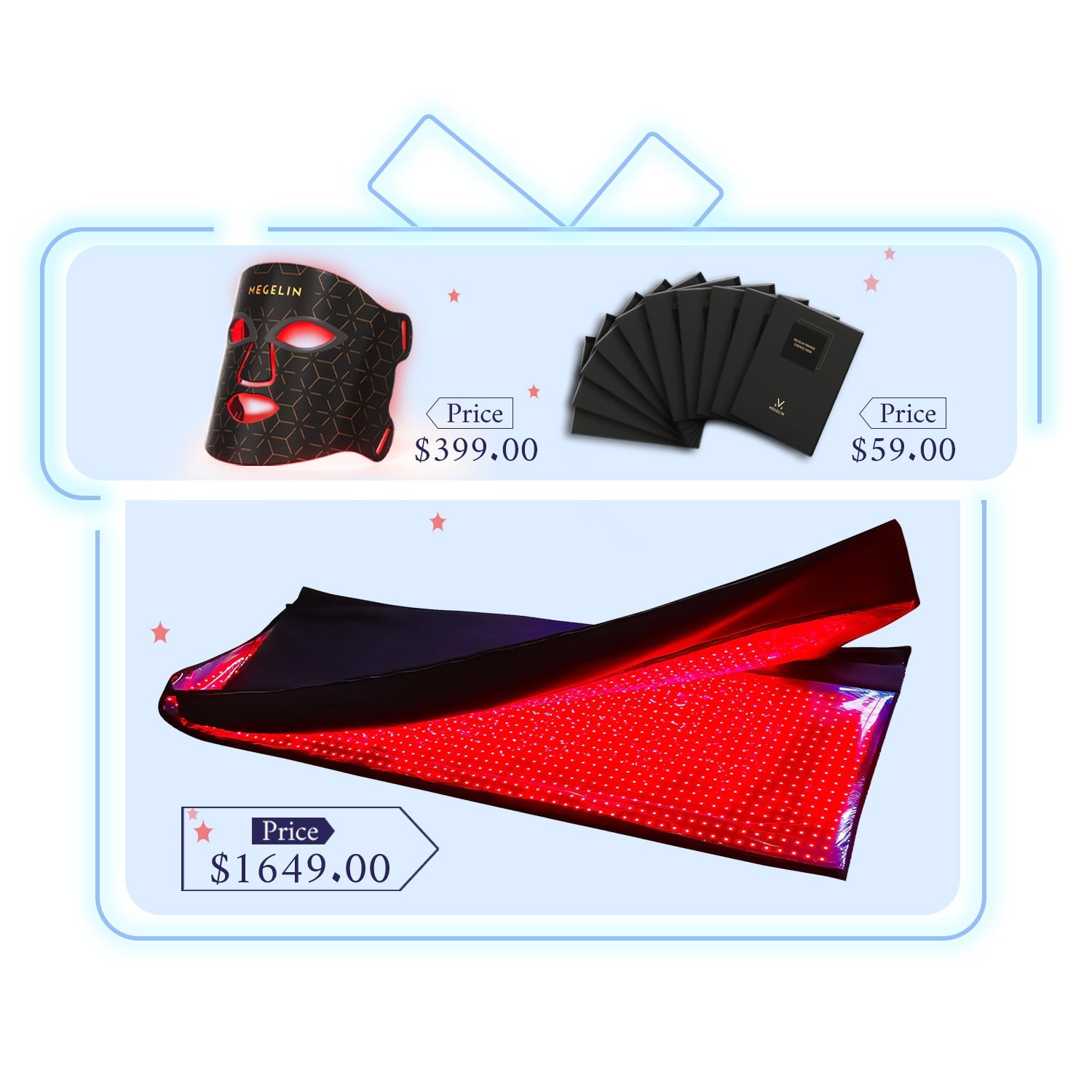 Megelin Red Infrared Light Therapy Mat for Whole Body