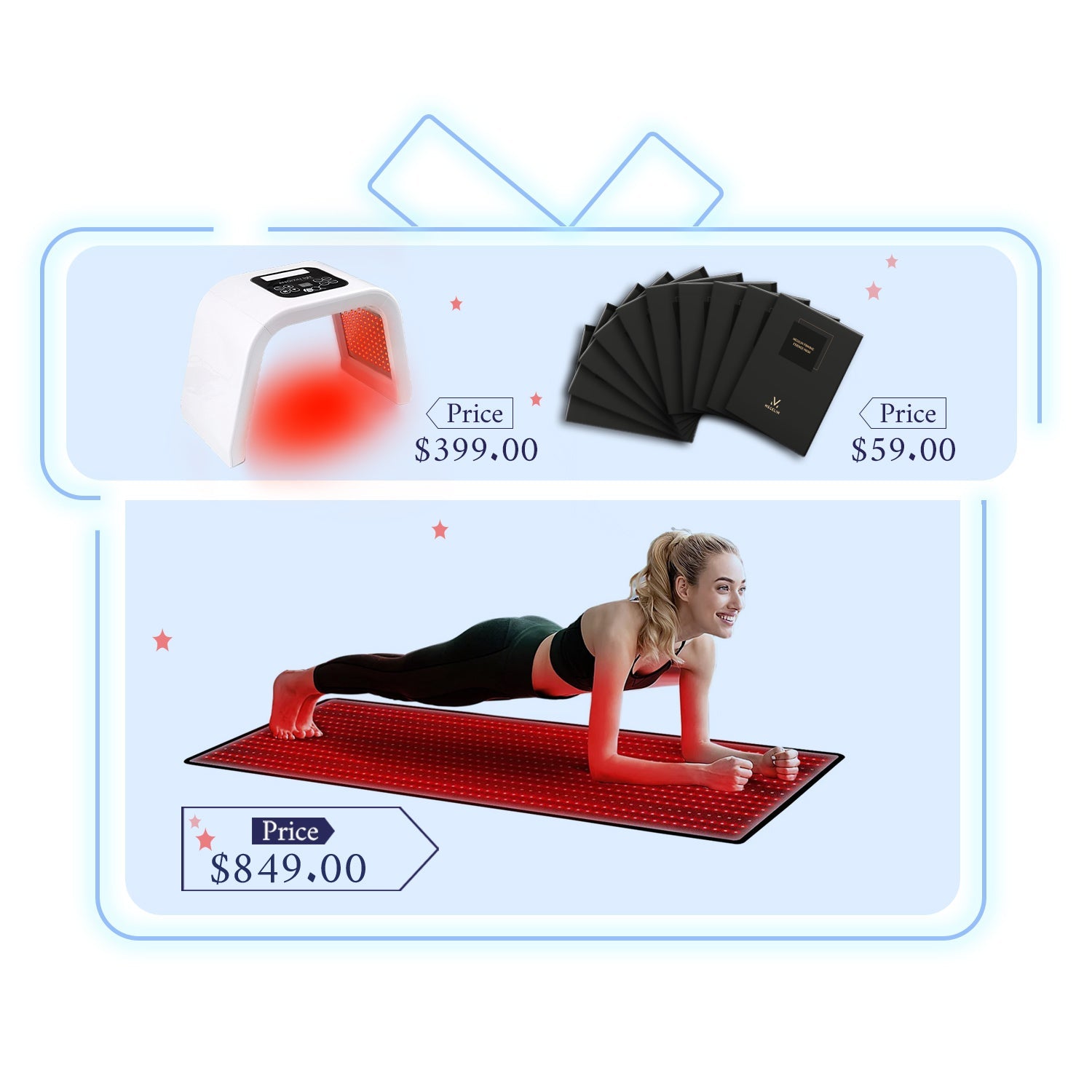 Megelin Red Infrared Light Therapy Mat for Whole Body