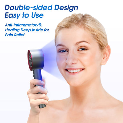 Megelin Red and Blue Light Therapy Handheld Device