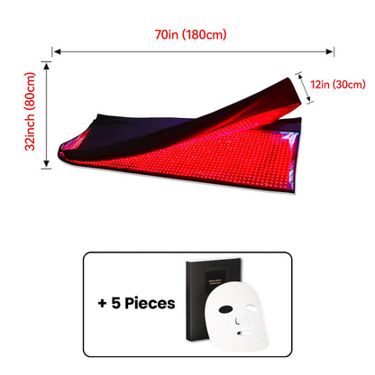 Megelin Red Infrared Light Therapy Mat for Whole Body