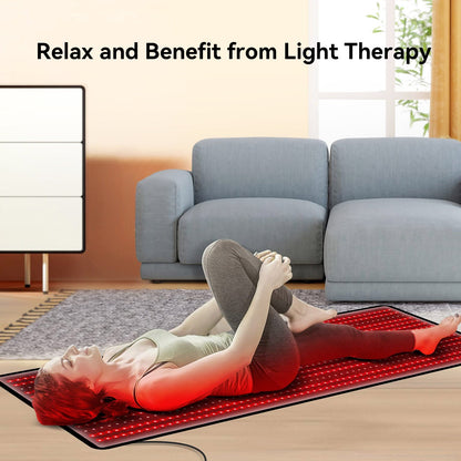 Megelin Red Infrared Light Therapy Mat for Whole Body