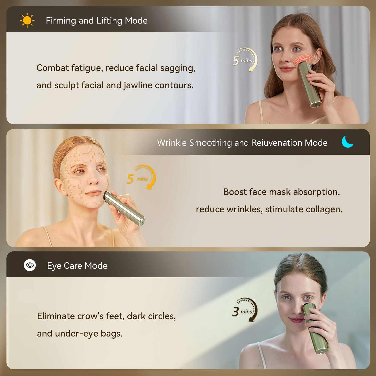 Megelin V1 Wireless Facial RF Anti Aging Device