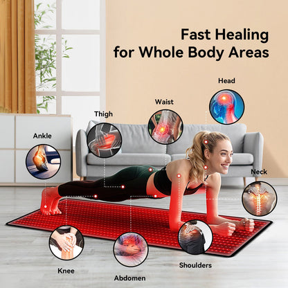 Megelin Red Infrared Light Therapy Mat for Whole Body